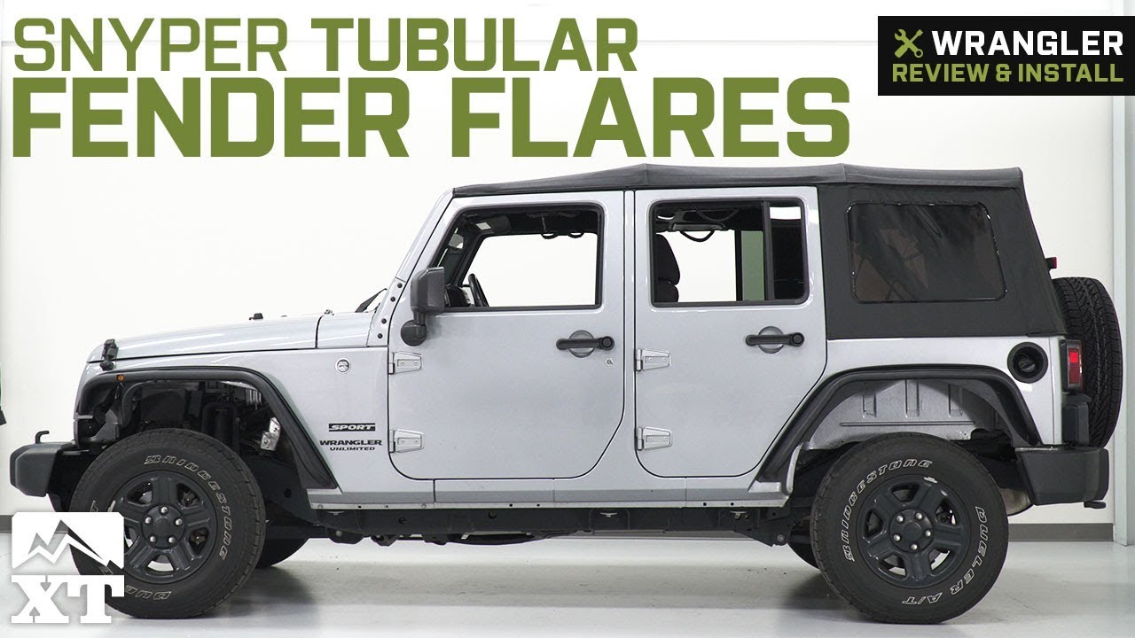 Jeep Wrangler JK Snyper Tubular Fender Flares - Textured Black (2007-2018) Review & Install