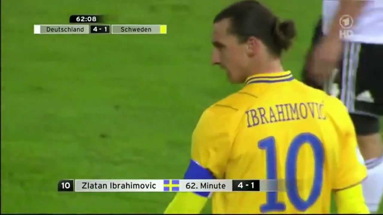 Germany - Sweden 4-4, all goals. WC Qualifying Oct 16 2012 (Swedish Commentary, Lasse Granqvist).