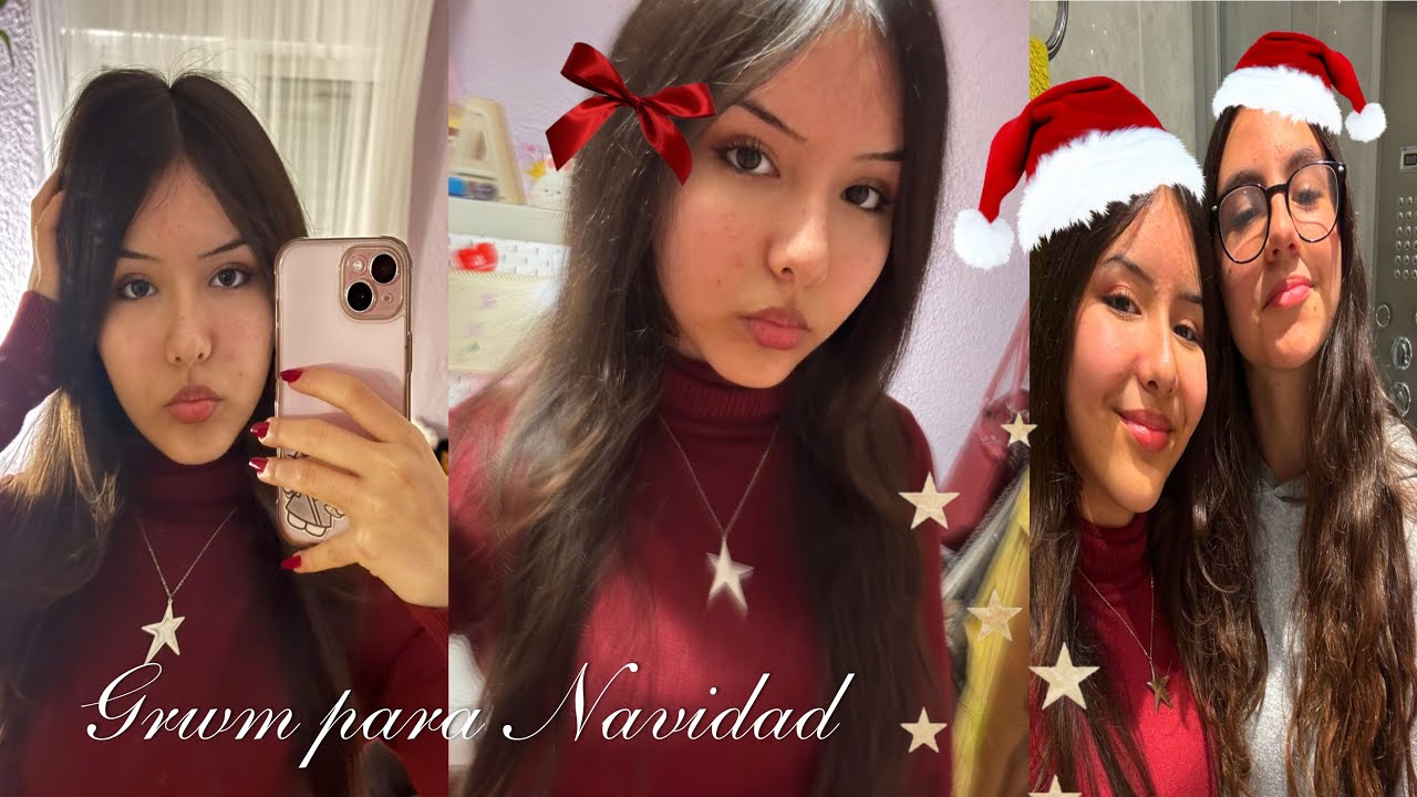 Un poquito de mi navidad!!!🎄|| Es un grwm más que nada 😭