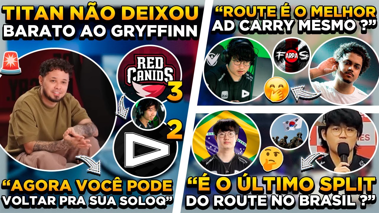 TITAN FARPA GRYFFINN ! &Uacute;LTIMO SPLIT DO ROUTE no BRASIL ? COACH RAISE EXPLICA DRAFT em COLETIVA