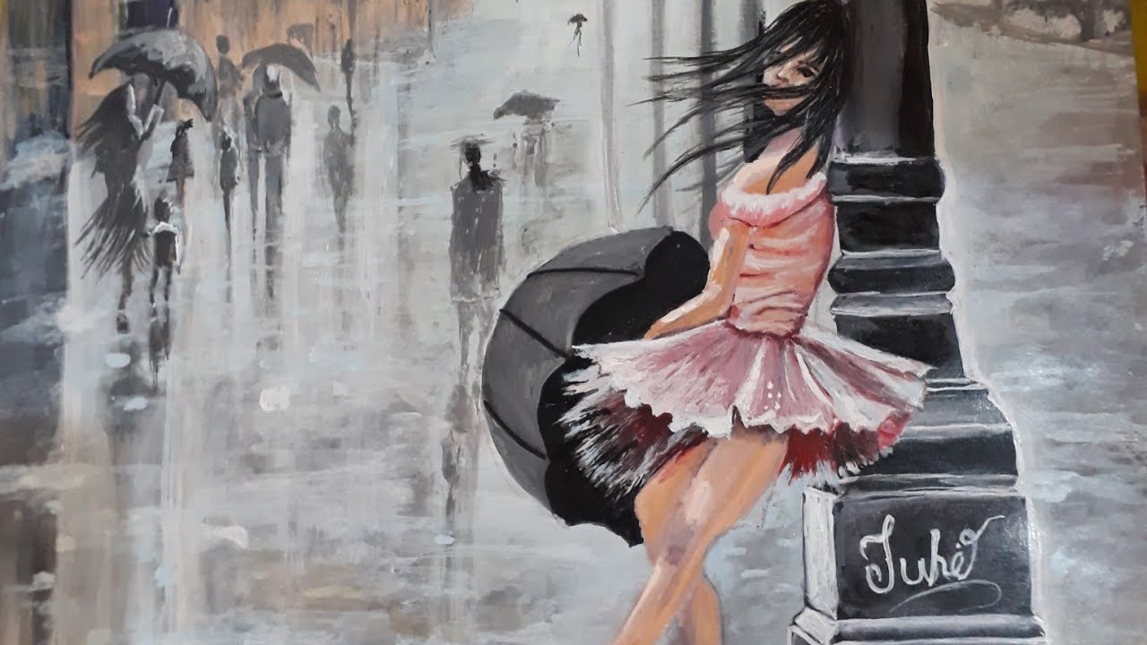 How to use acrylic paint for portrait #tutorial...