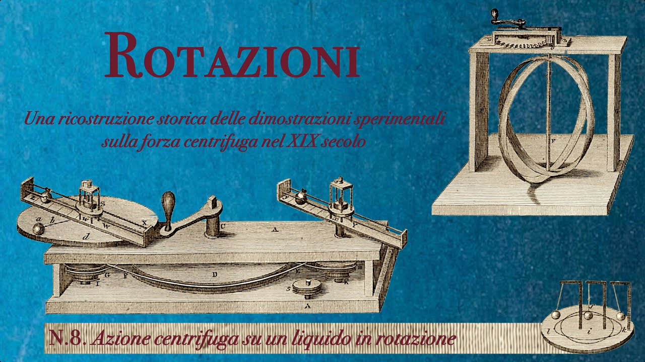Rotazioni 8: Azione centrifuga su un liquido in rotazione
