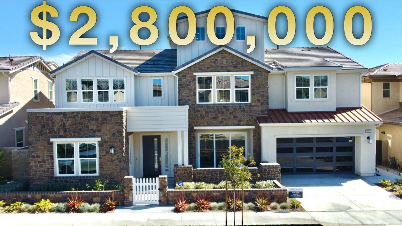 TOURING A $2.8 MILLION DOLLAR TOLL BROTHERS HOME