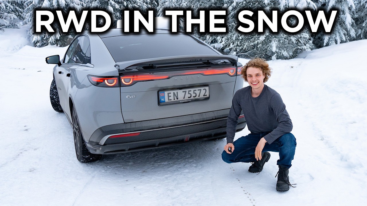 Electric Mazda 6e Road Trip Through Norwegian Winter!