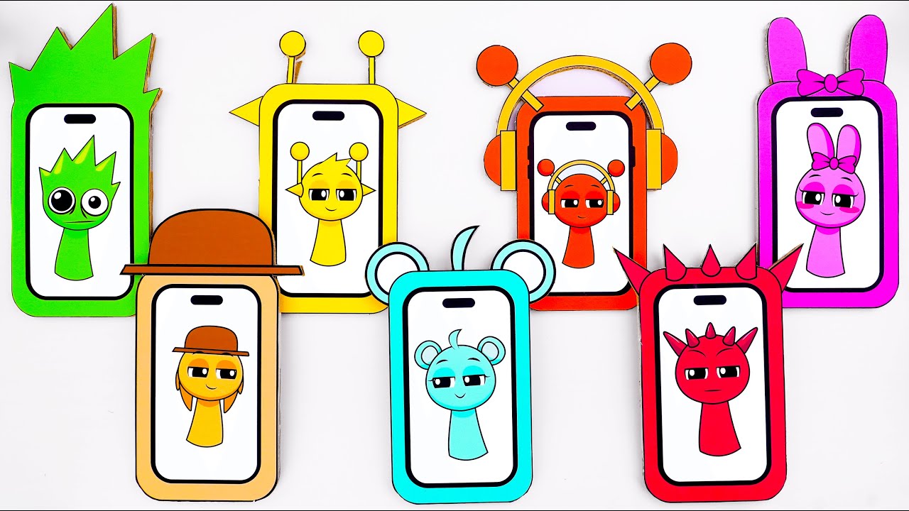 Paper DIY💖 Cute Unboxing iPhone INCREDIBOX Blind Box How to make Mr.Blind Bag ASMR