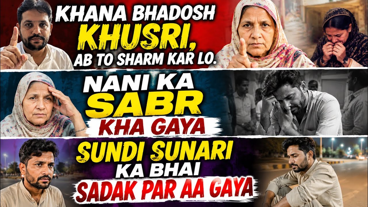 Khana Badosh Khusri, Ab To Sharam Kar Lo,Nani Ka Sabar Kha Gaya,Sundi Sunari Ka Bhai Sadak Par Aa