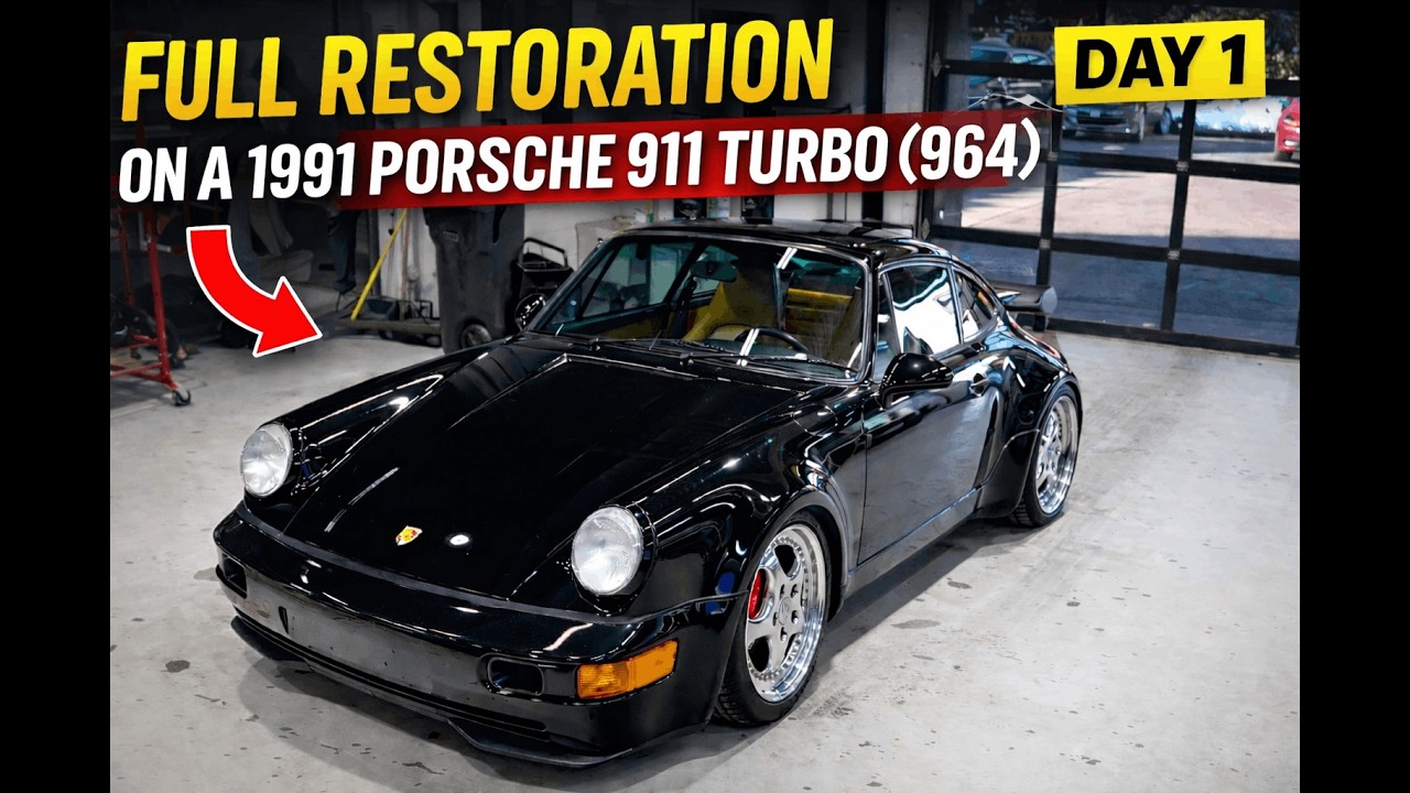 Full Paint Restoration on a 1991 Porsche 911 (964) — Day 1 Walkthrough