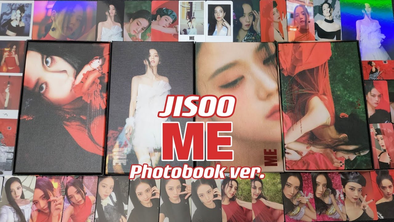 [Unboxing] BLACKPINK JISOO - 'ME' 1st Single Album (Red & Black ver.) with YG, Weverse Store Benefit