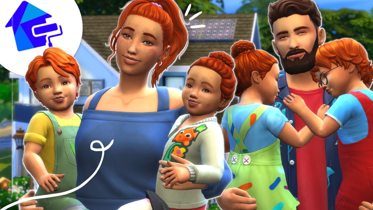 Quadruplés & Décoratrice, comment gérer ? 👩‍🎨 EP 1|| Gameplay Sims 4