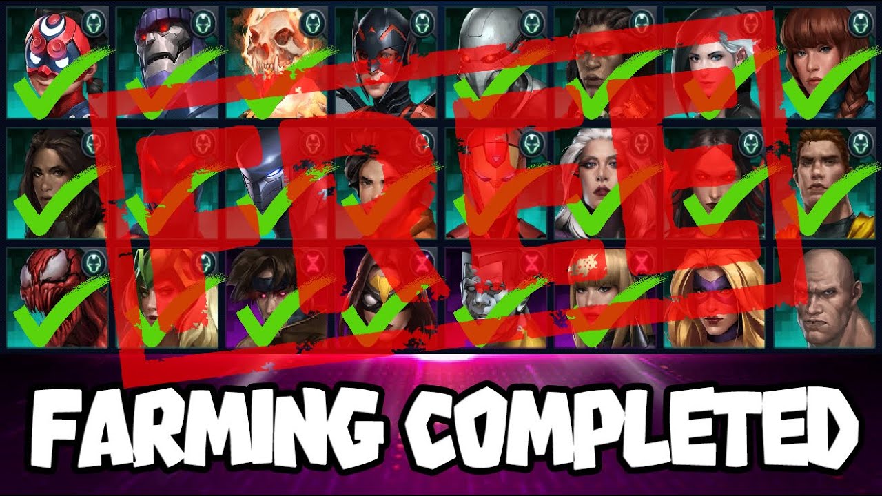 How!!!? 100% Completed Premium Characters Farming From Dimension Mission - MARVEL Future Fight