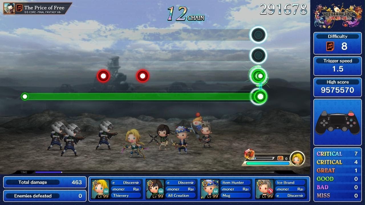 Theatrhythm Final Bar Line - The Price of Freedom (FFVIICC) - Ultimate Perfect Chain
