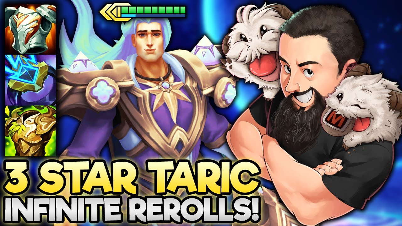 3 Star Taric - How Many Free Rerolls Do You Want? Yes. | TFT Magic & Mayhem | Teamfight Tactics