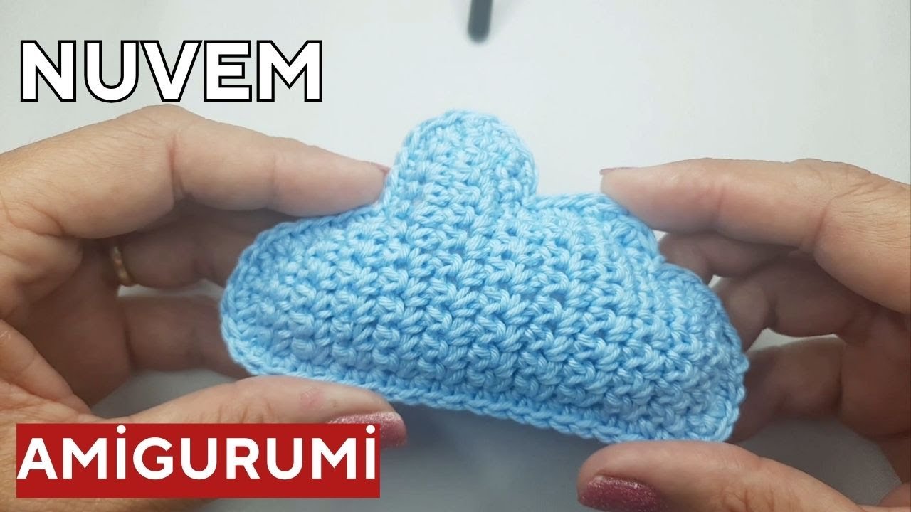 Nuvem Amigurumi de Crochê Passo a Passo Completo