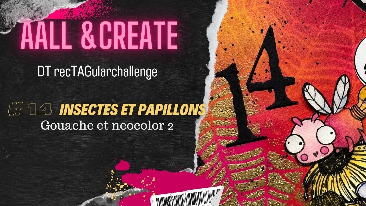 Gouache et embossage à la versafine