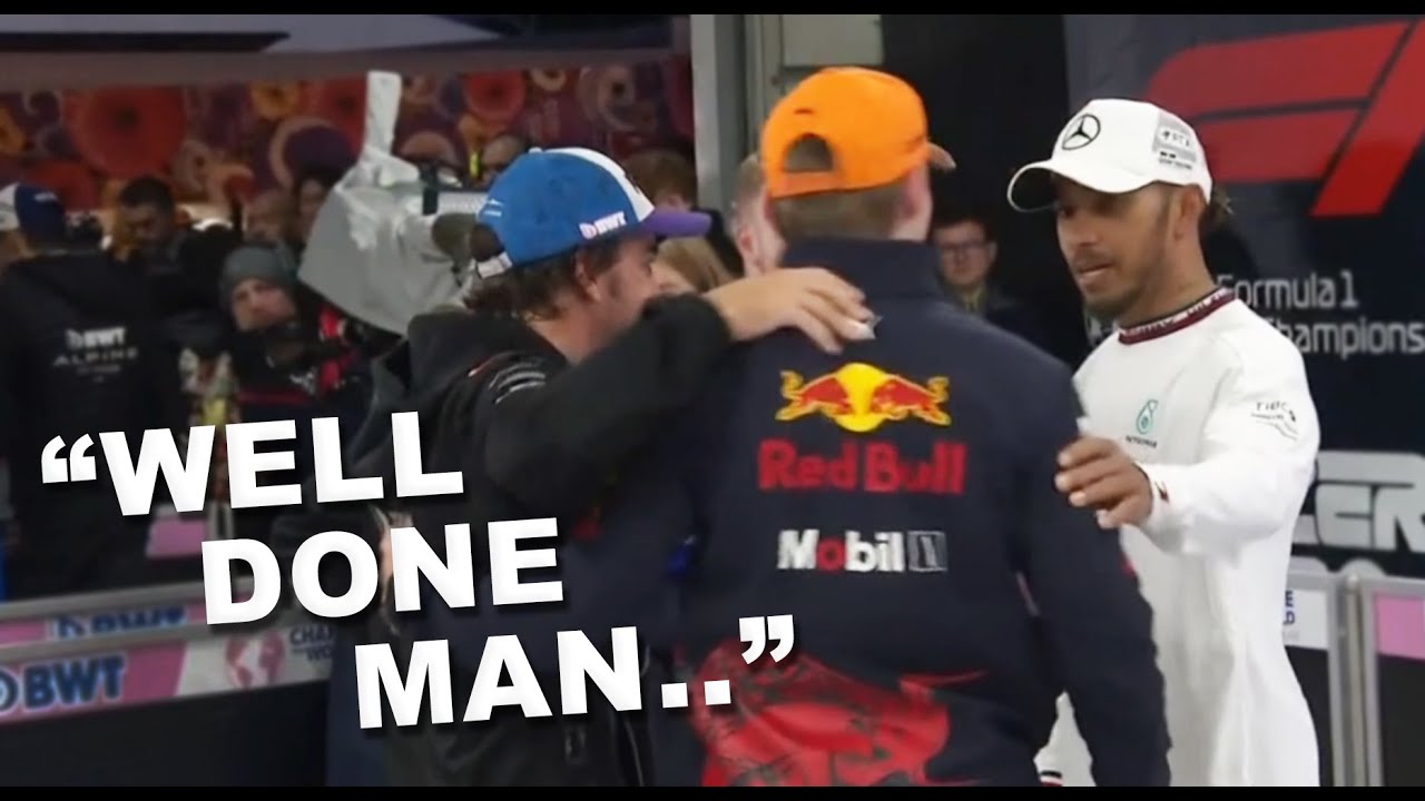 Hamilton, Alonso and Norris congratulate Verstappen after winning his second World Championship
