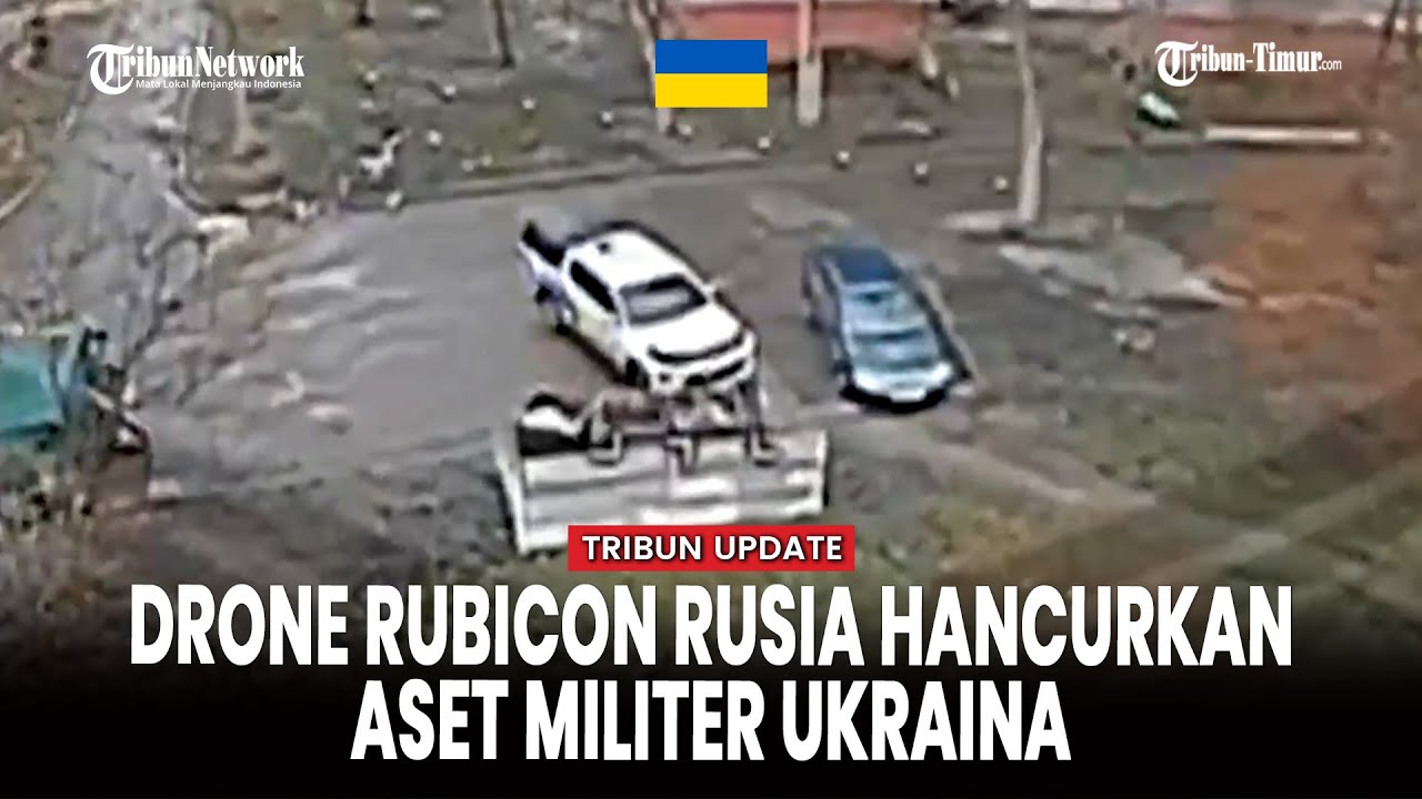 Saat Drone &ldquo;Rubicon&rdquo; Rusia Gempur Robot hingga Kendaraan Lapis Baja Ukraina
