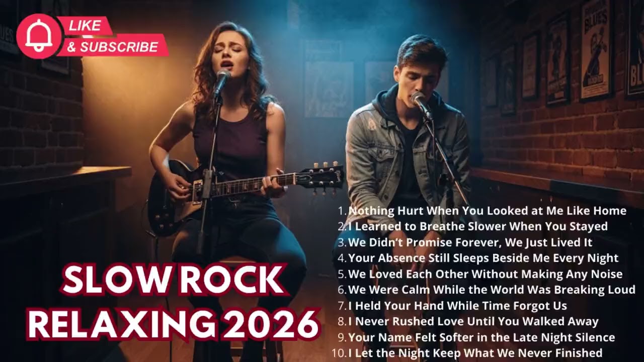 Romantic Rock Background Music – Calm Slow Rock for Reading & Work