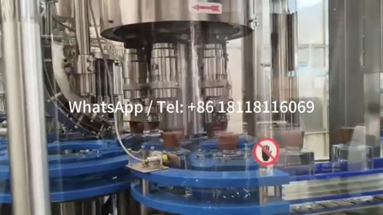 Automatic Glass Bottle Rinsing Filling Capping Machine (Cork Cap) 3000BPH