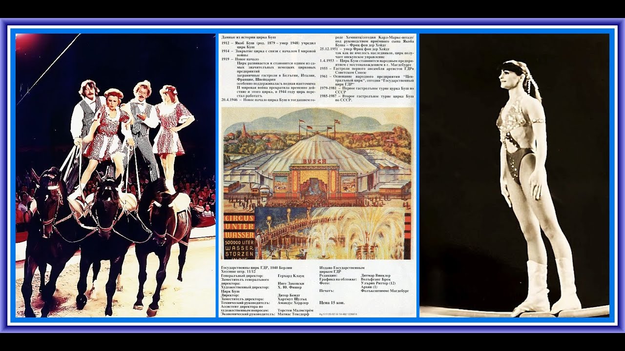 13.Teil - Zirkus Busch 1987 /Staatszirkus der DDR - Doku Serie - Part 13- State Circus of the German