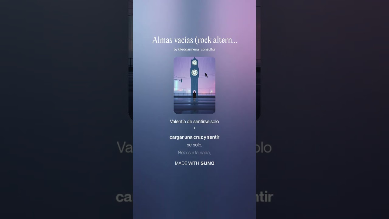 Almas vacías rock alternativo |  Poema en rock alternativo