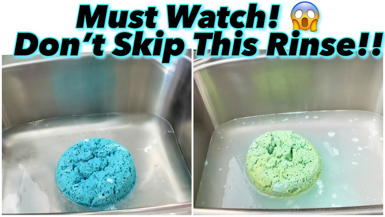 ASMR Huge Sponge Filled Paste Rinsing 🤤🤤 * Worn Out Sponges And Sponge Ripping!
