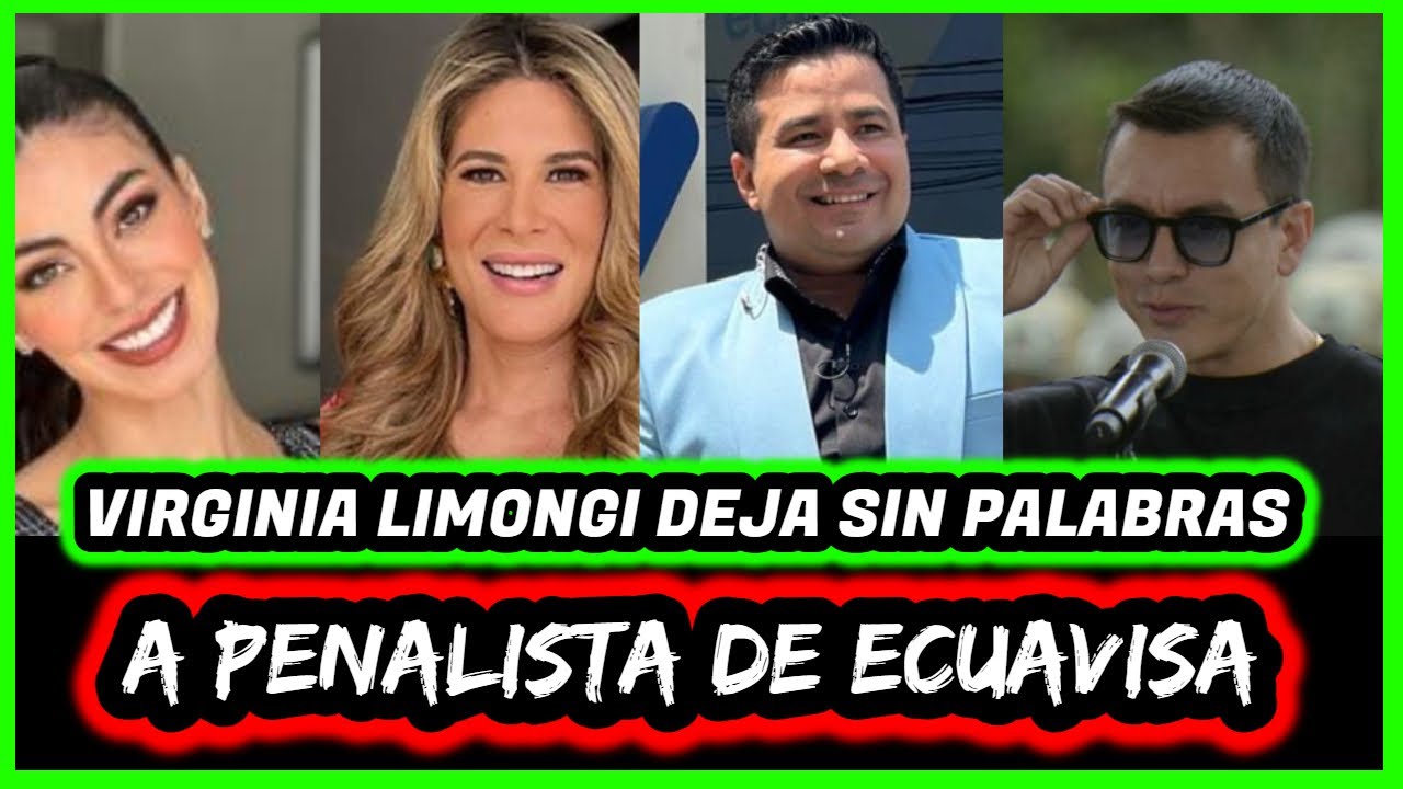 Virginia Limongi tapa la boca de panelistas de Ecuavisa. Mira lo que dijo