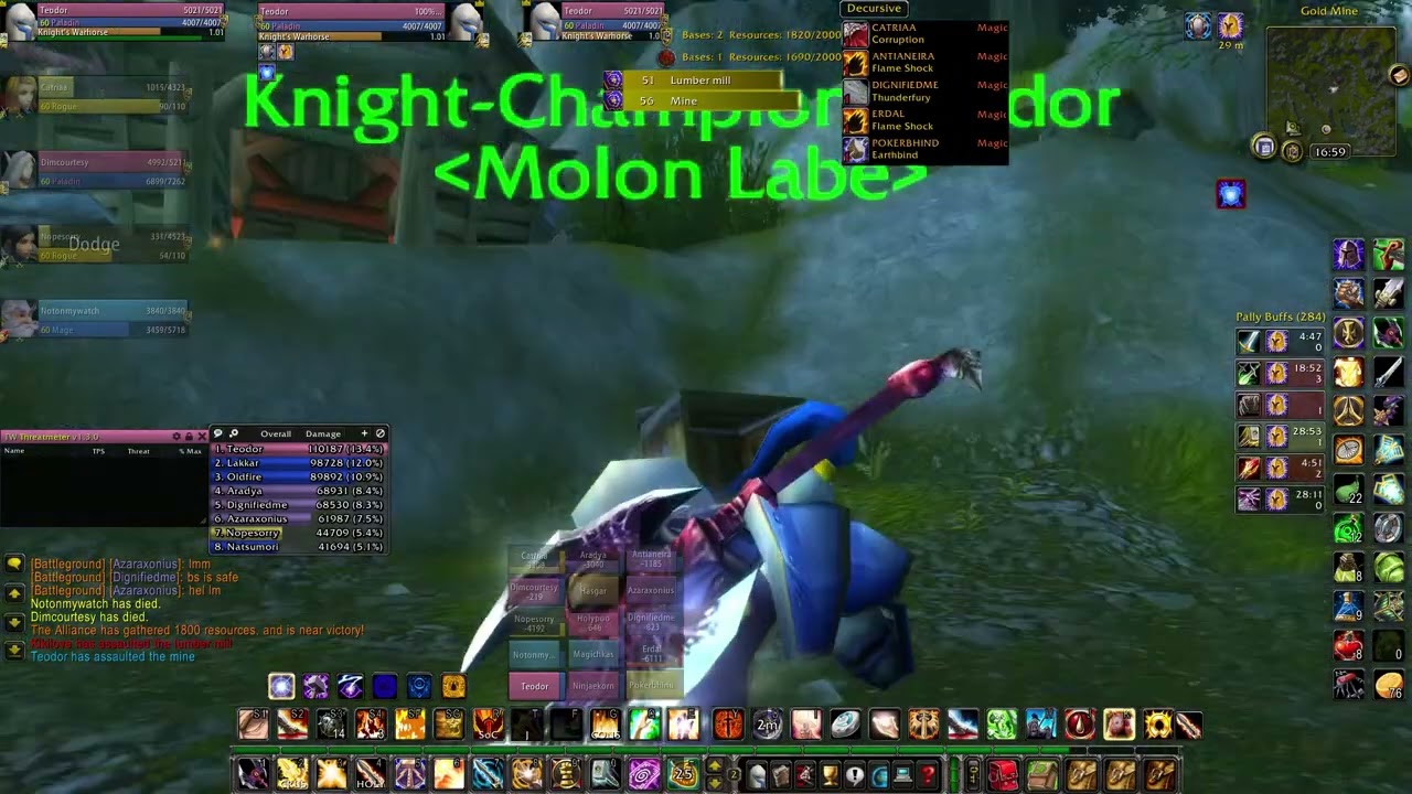 Arati Basin Paladin vs Mage