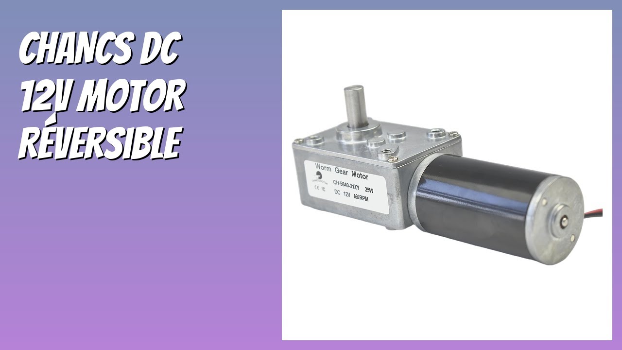 AVIS (2026) : CHANCS DC 12V Motor Réversible. DÉTAILS