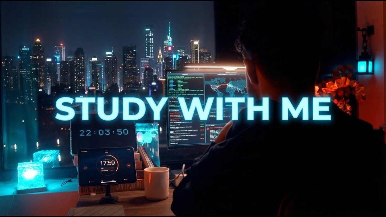 1-Hour Study With Me - Pomodoro, Cybersecurity, Hyperfocus