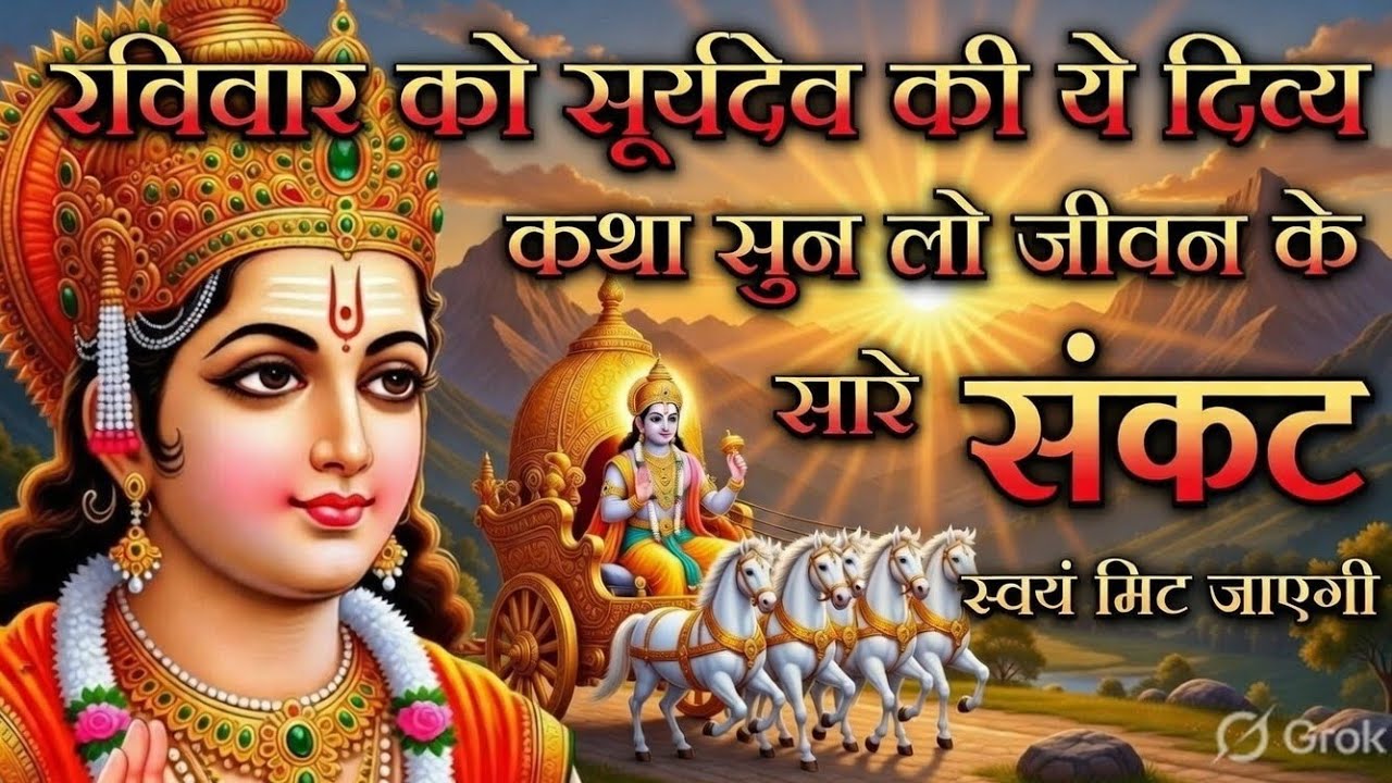 रविवार के दिन सूर्यदेव जी की यह पावन कथा सुन लो, जीवन के दुख, संकट दूर हो जाएगी #SuryaKatha
