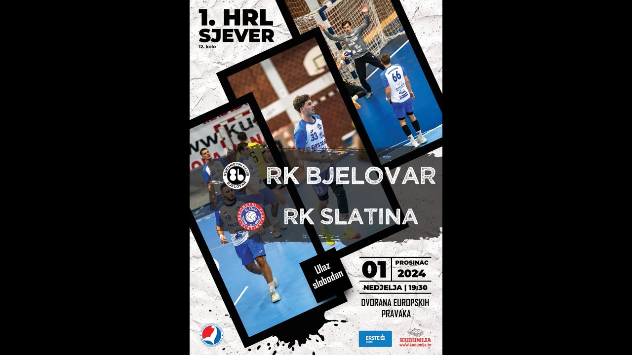 RK BJELOVAR - RK SLATINA _ 1. liga sjever 1.12.2024.
