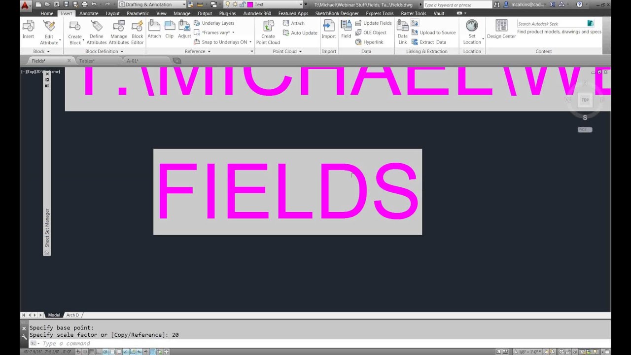 CAD-1 Presents - Tables, Fields and Data Extraction in AutoCAD
