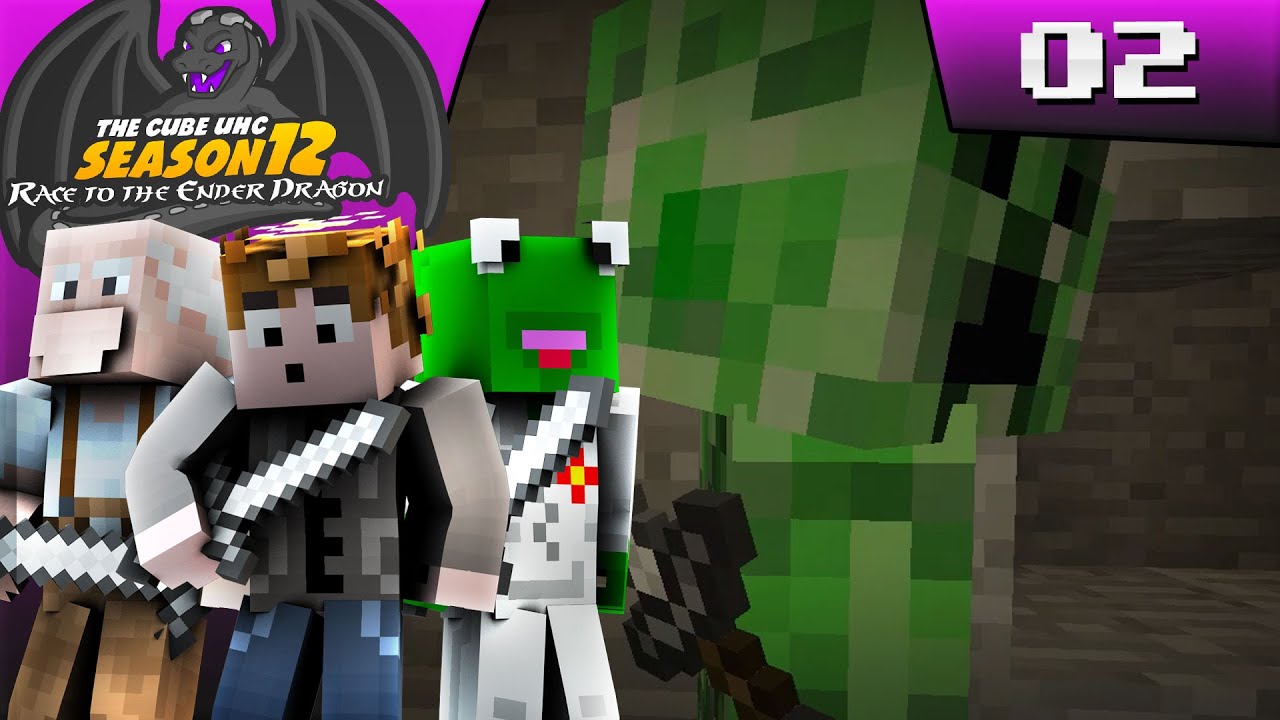 Minecraft: Cube UHC Season 12 - Episode 2 - MOB ATTACK