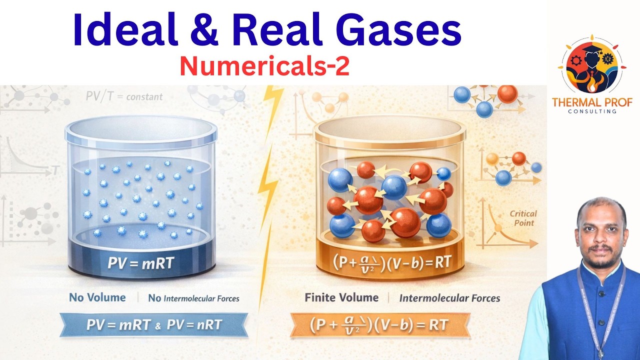 Ideal and real gas numericals-2