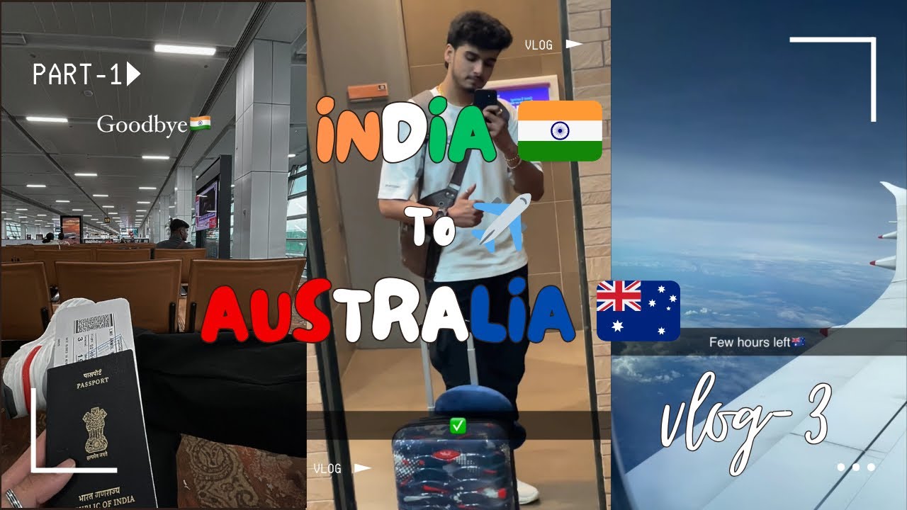INDIA🇮🇳 TO AUSTRALIA 🇦🇺 Vlog | EMOTIONAL 🥹 | 2024 Intake | International Student | Informative |