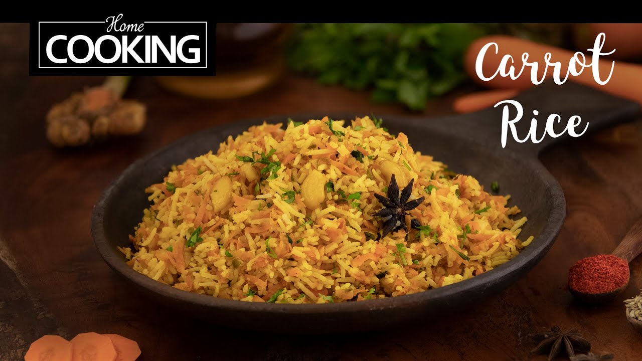 Carrot Rice | Lunch Box Recipes
