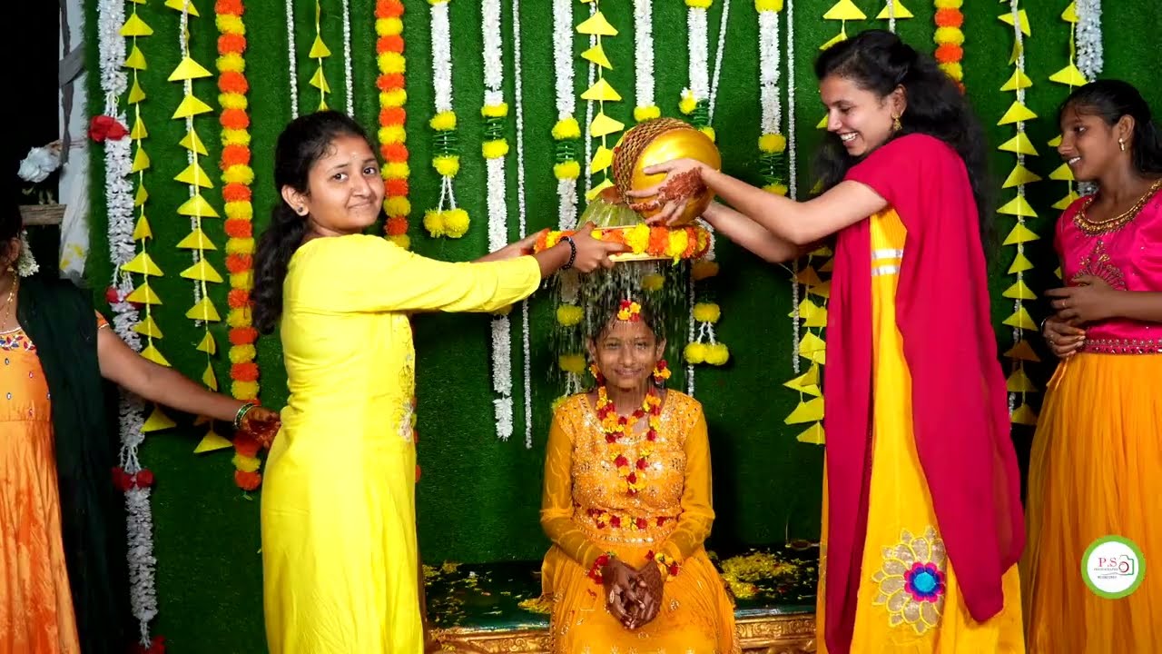 Yakshitha  Half Saree Haldi  //2025