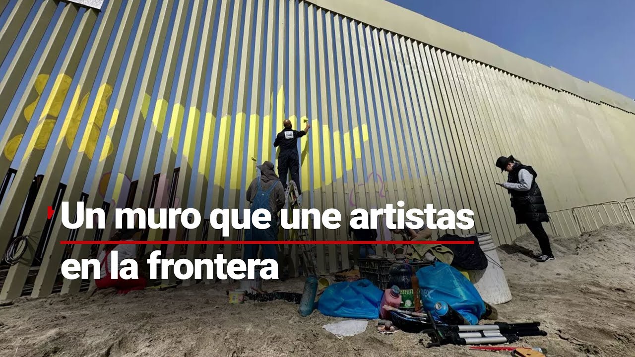 EL MURO DIVIDE PERO UNE ARTISTAS | La barrera física entre Tijuana y San Diego es un lienzo de arte