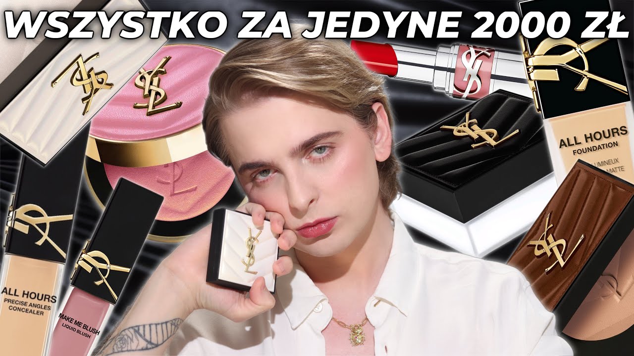 Twarz od YSL? Wystarczy jedyne 2000 zł 😅 | Makijaż jedną LUKSUSOWĄ marką!