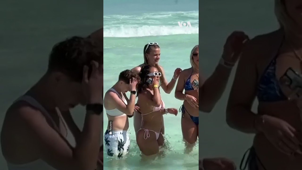 Amerikalılar bahar tatilinde Meksika plajlarında