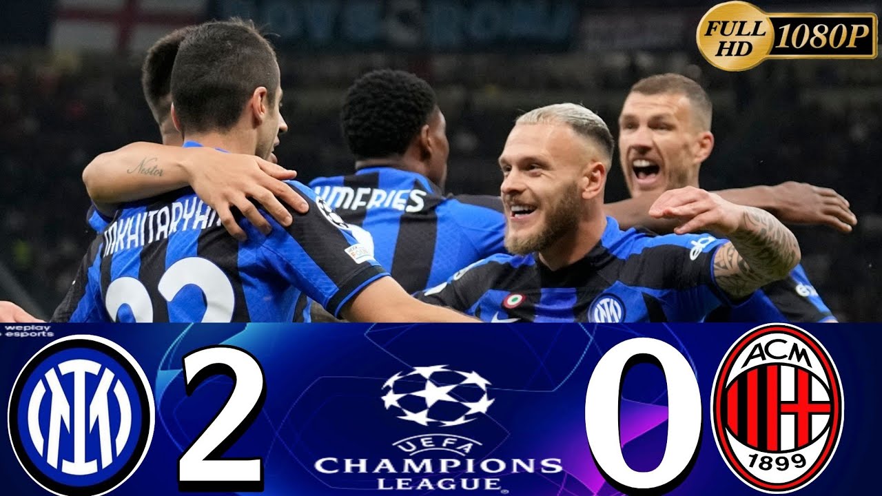 ديربي الغضب في نصف نهائي دوري ابطال اوروبا 🔥 انتر ميلان 2-0 اسي ميلان ،2022/2023 تعليق حفيظ الدراجي