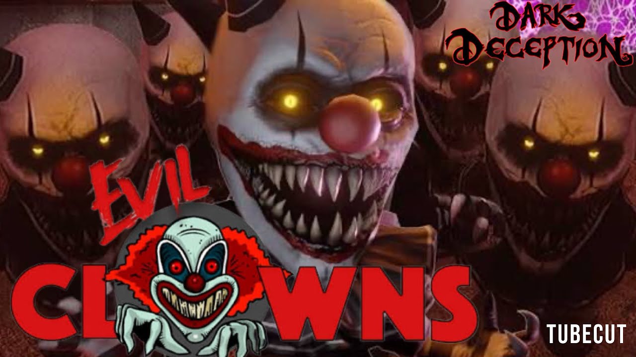 HELP THESE CREEPY CLOWNS ARE CHASING ME! Dark Deception Chapter 3 Part 2 Gameplay!