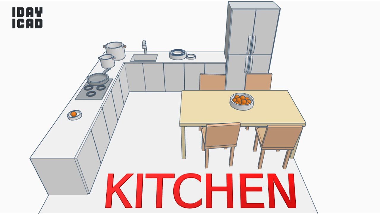 [1DAY_1CAD] KITCHEN (Tinkercad : Design / Project / Education)