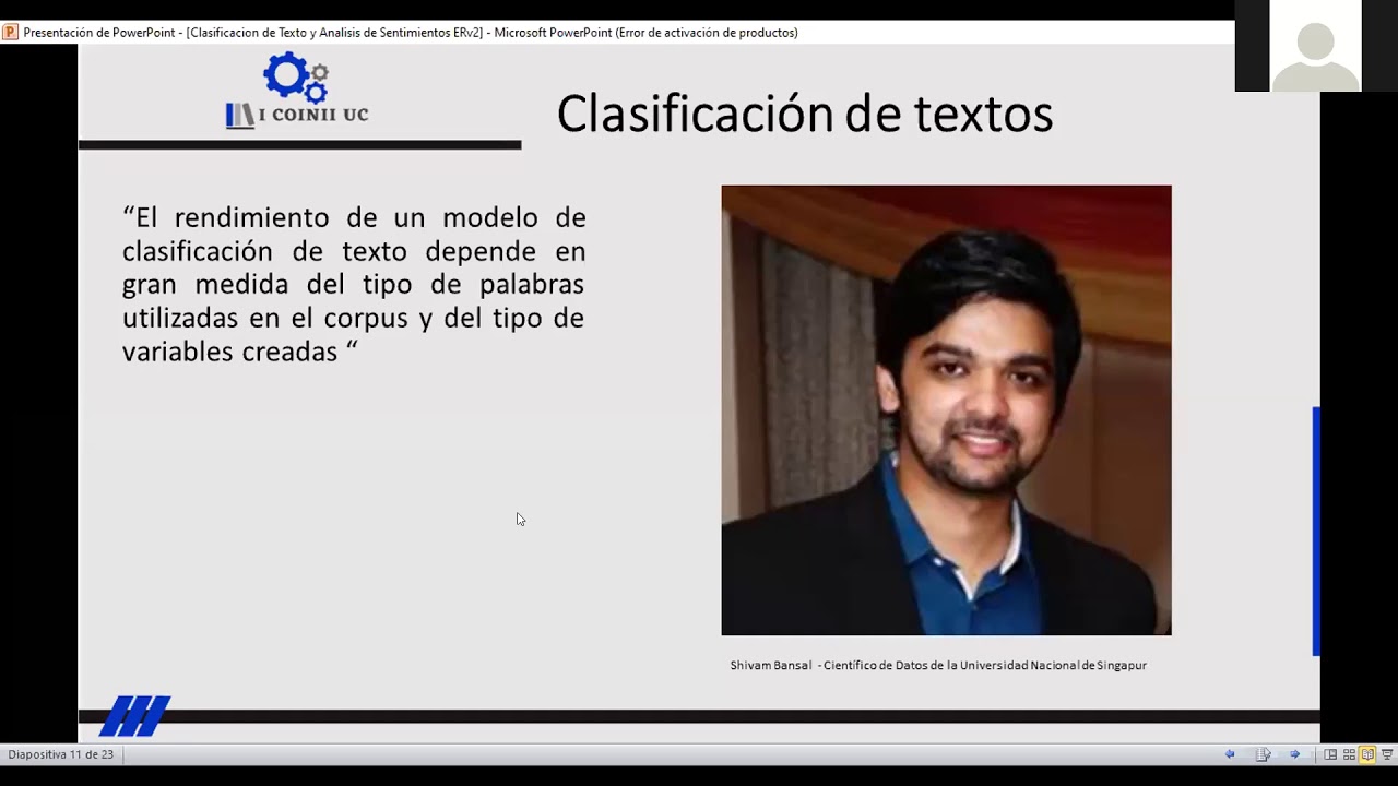 Taller Clasificación de texto y Análisis de sentimientos