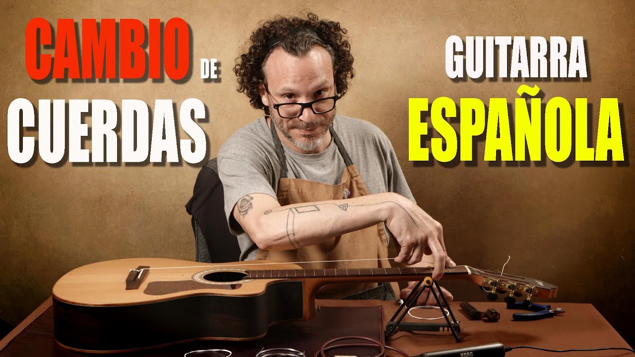 Cambia las cuerdas de tu guitarra española COMO UN PRO!!