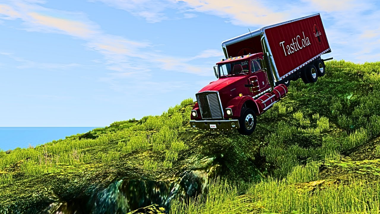 CAR CRASH | Cars & Trucks Rolling Down The Cliff | BeamNG Drive - Part I