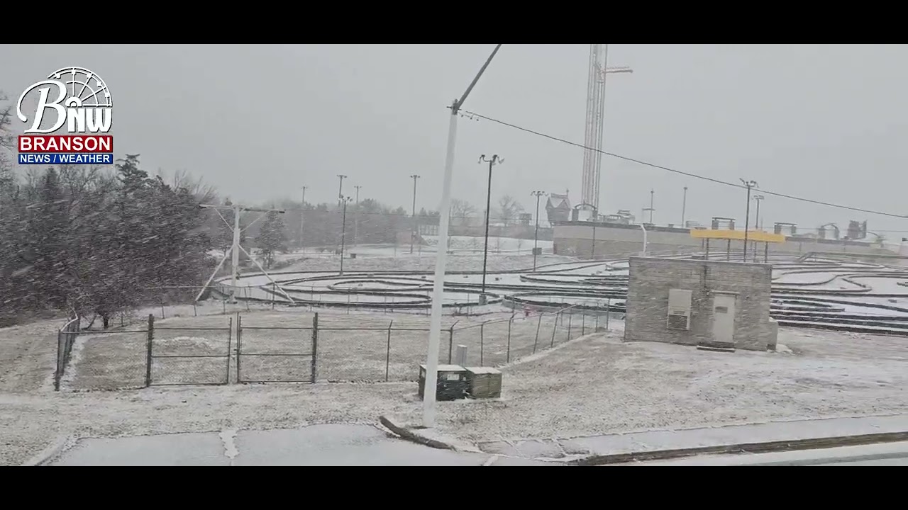 First Snow of 2024 in Branson Missouri
