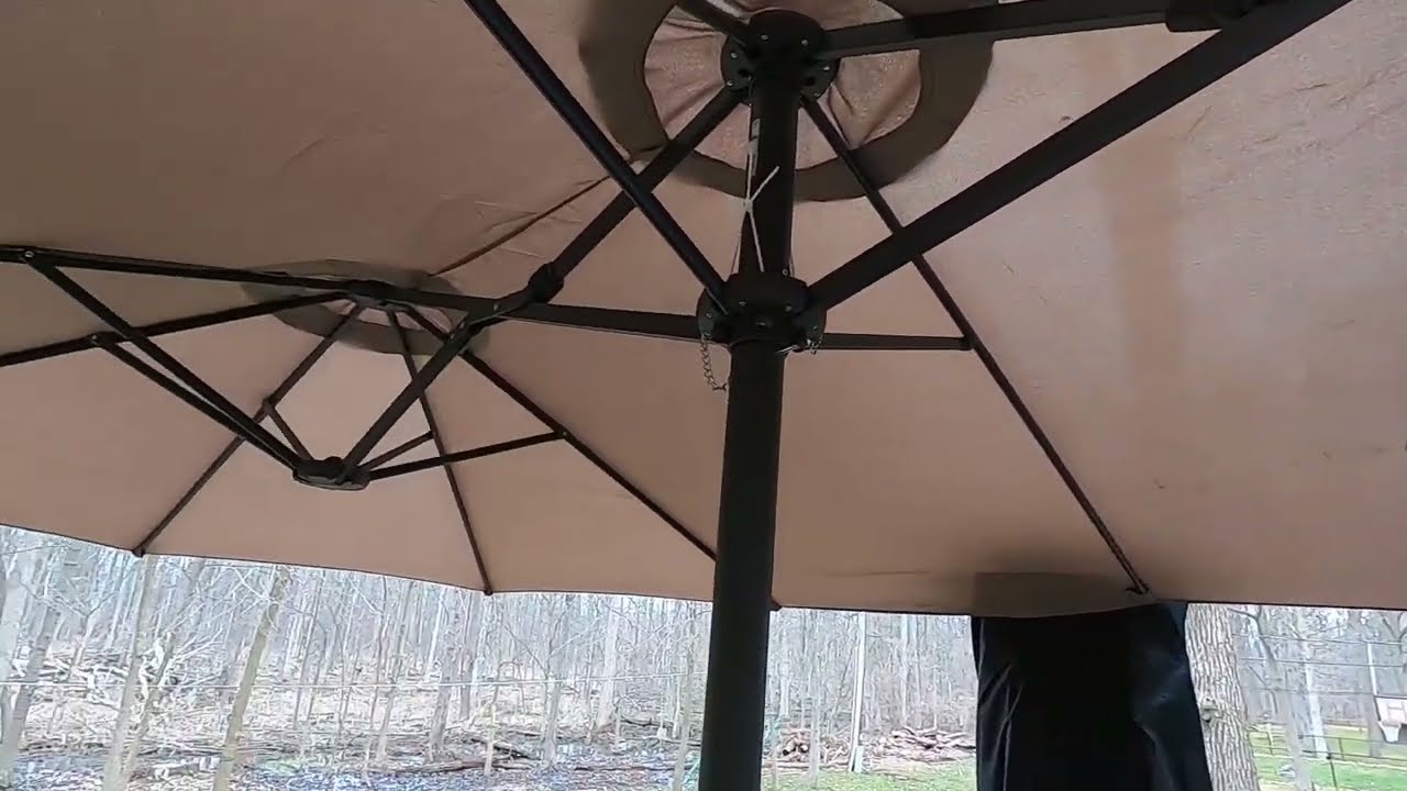 Tangkula 15 Ft Patio Double Sided Umbrella Review, living large and getting looks with this large