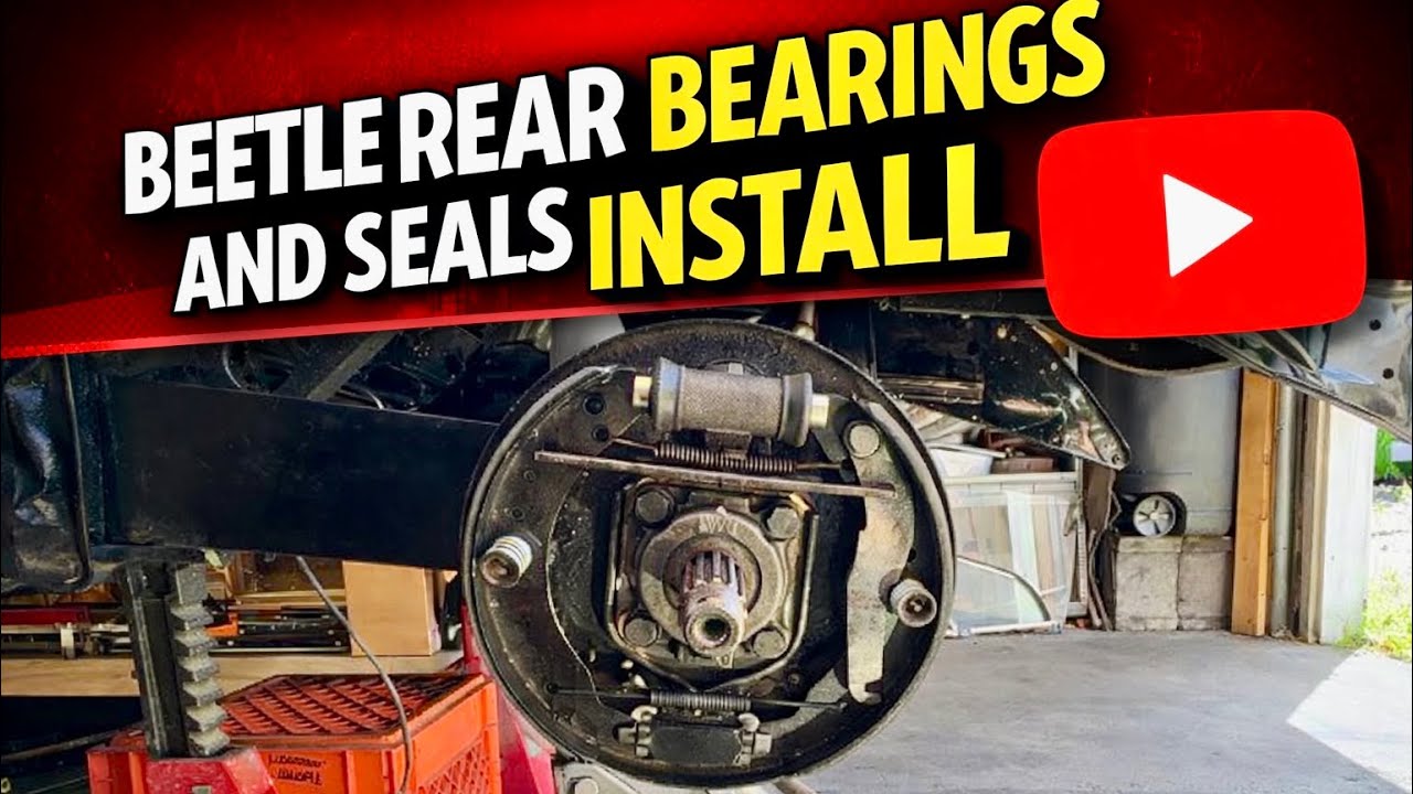 VW BEETLE REAR BEARINGS AND SEALS - HOW TO REPLACE VW REAR WHEEL BEARINGS - #sladesbeetle #vwbeetle