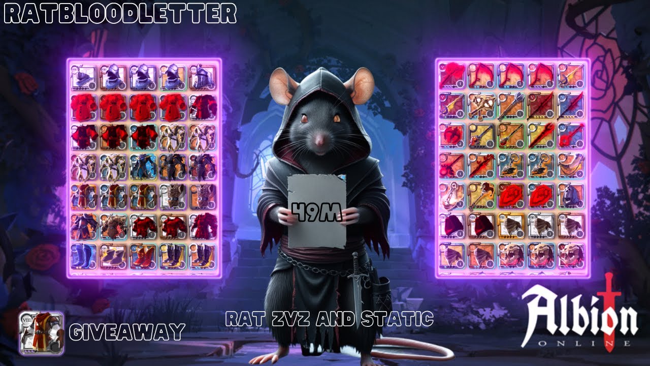 49M IN 2DAYS 🐀 ZVZ RAT 🐀 RAT STATIC 🐀 GUCCI KILLS 🐀 ALBION ONLINE